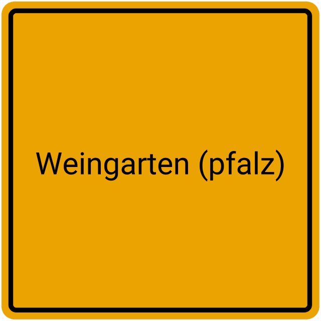 Meldebestätigung Weingarten (Pfalz)